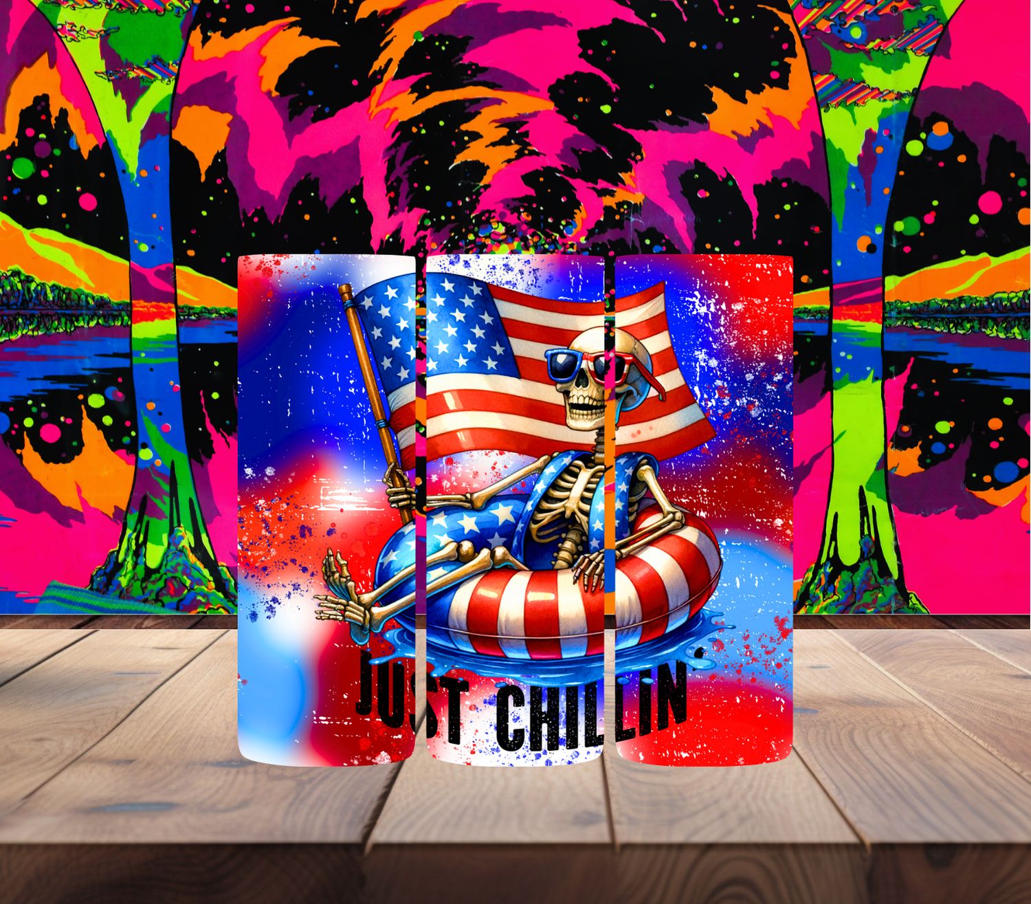 Bones Just Chillin Patriotic