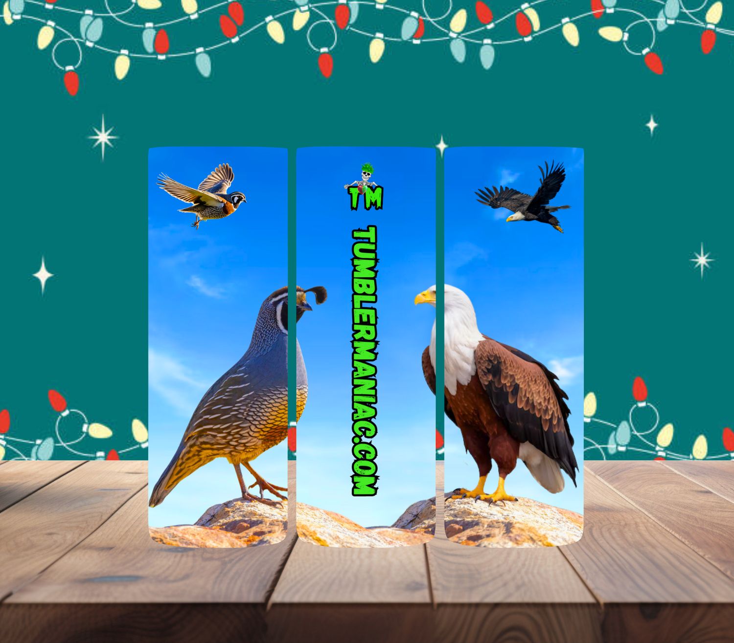 Quail and Eagle With TM Logo