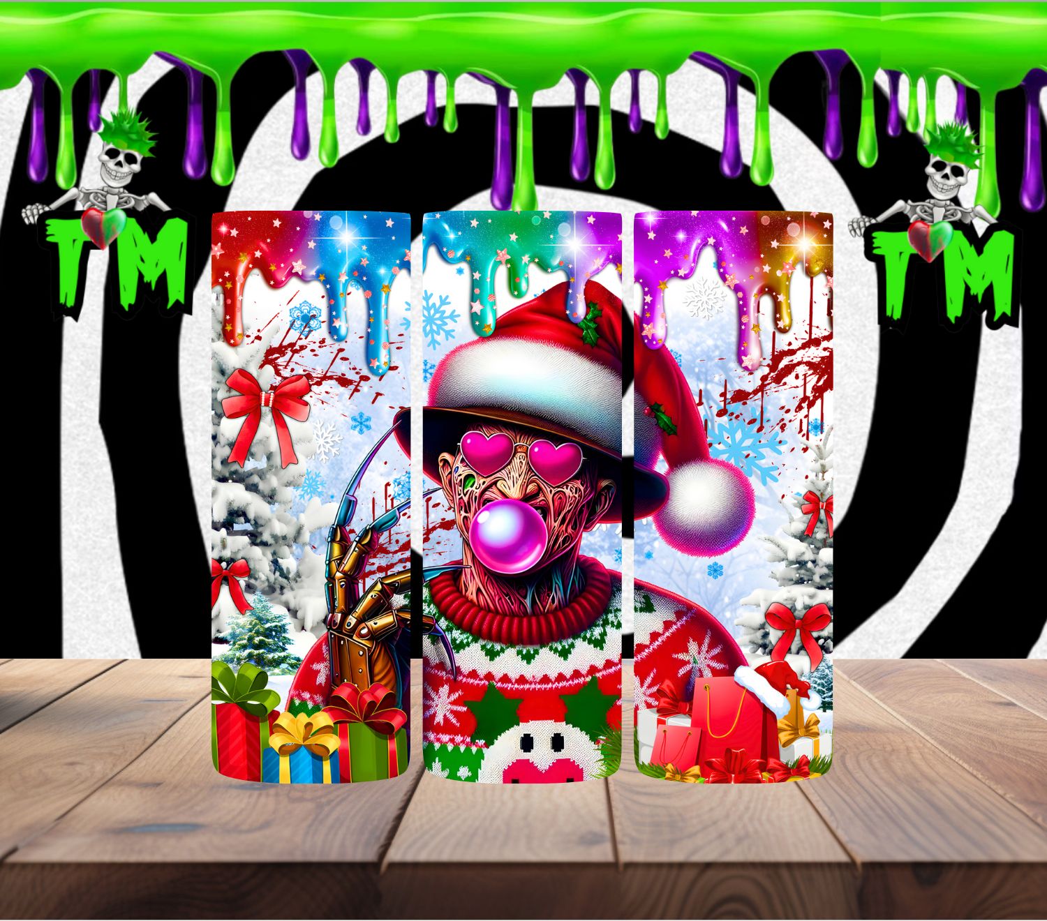 Horror Christmas Time Collection (4 Tumbler Collection)