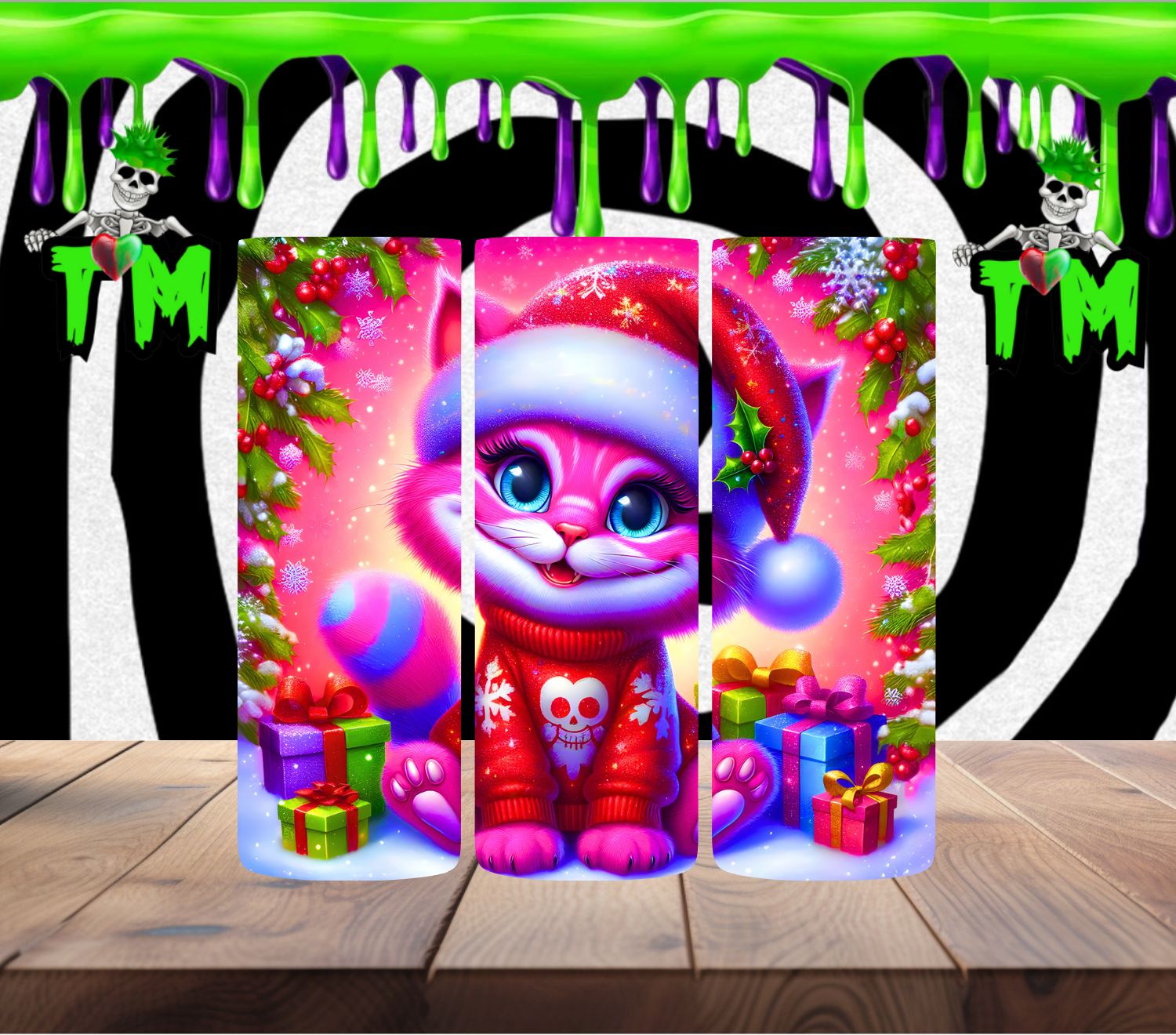Pink Kitten Christmas