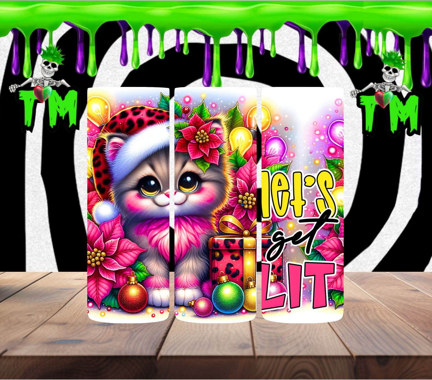 Lets get Lit Christmas Cat