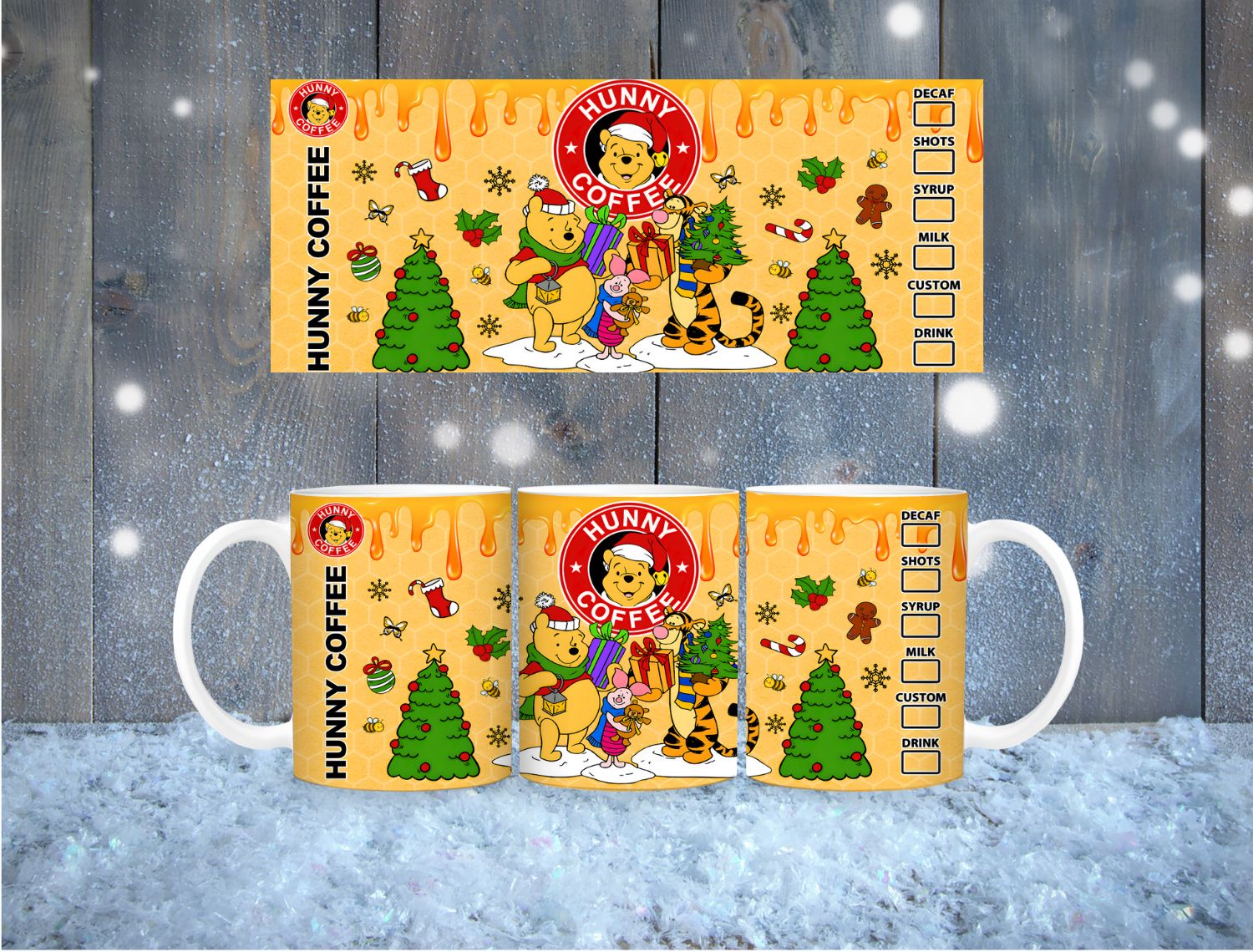 Winnie the Pooh Christmas Mug