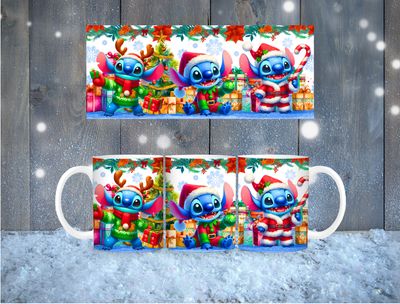 Stitch Holiday Christmas Mug