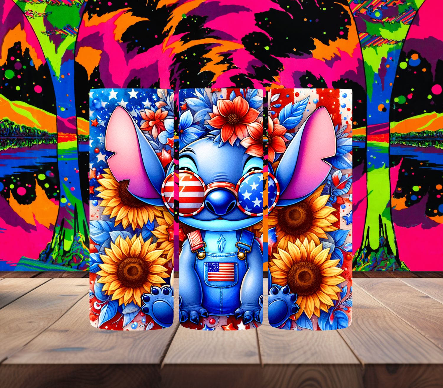 Stitch &amp; Sunflowers 4th of July