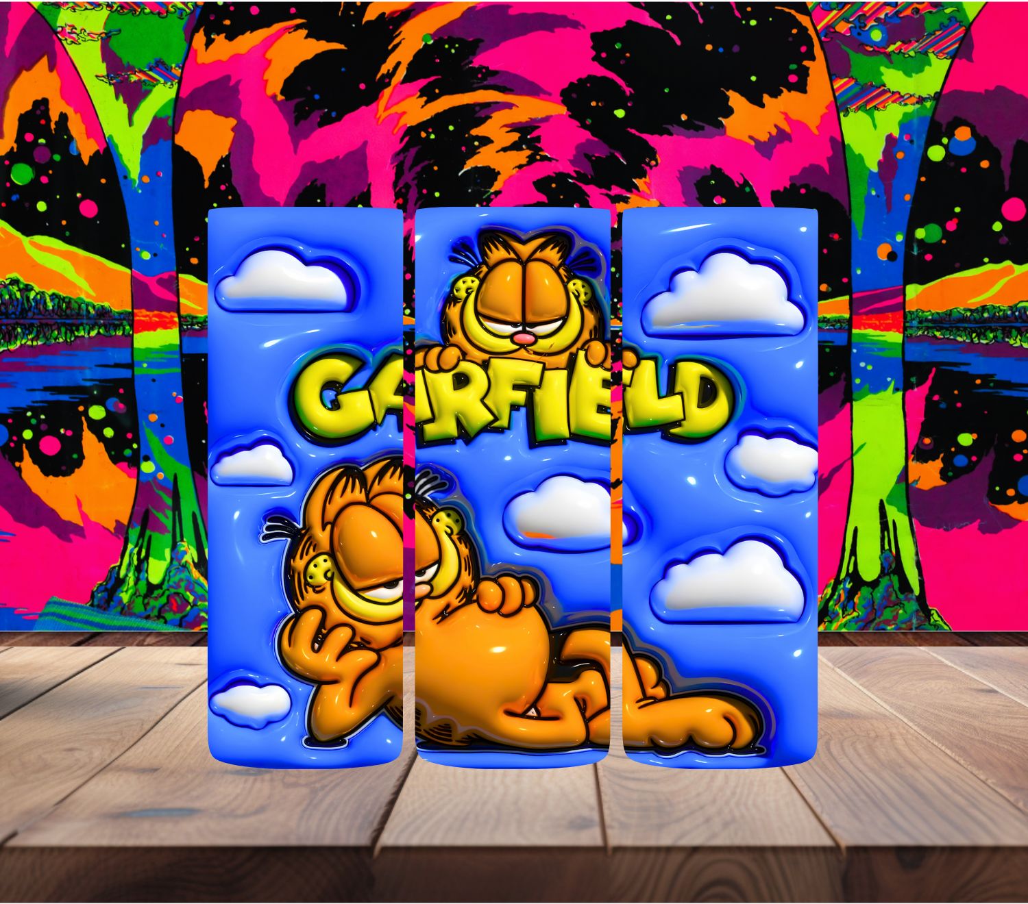 3D Puff Garfield