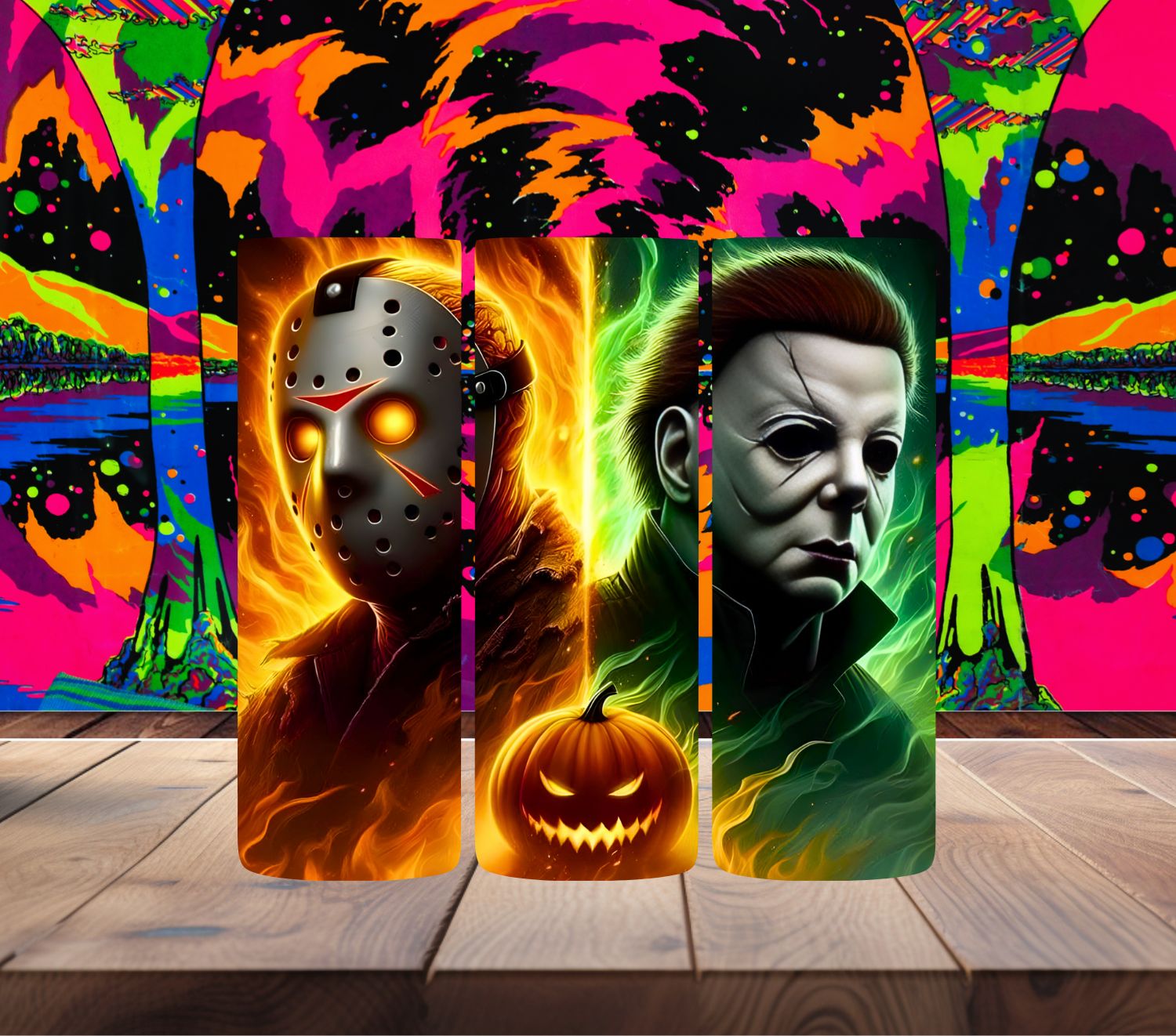 Jason and Michael Myers Flames