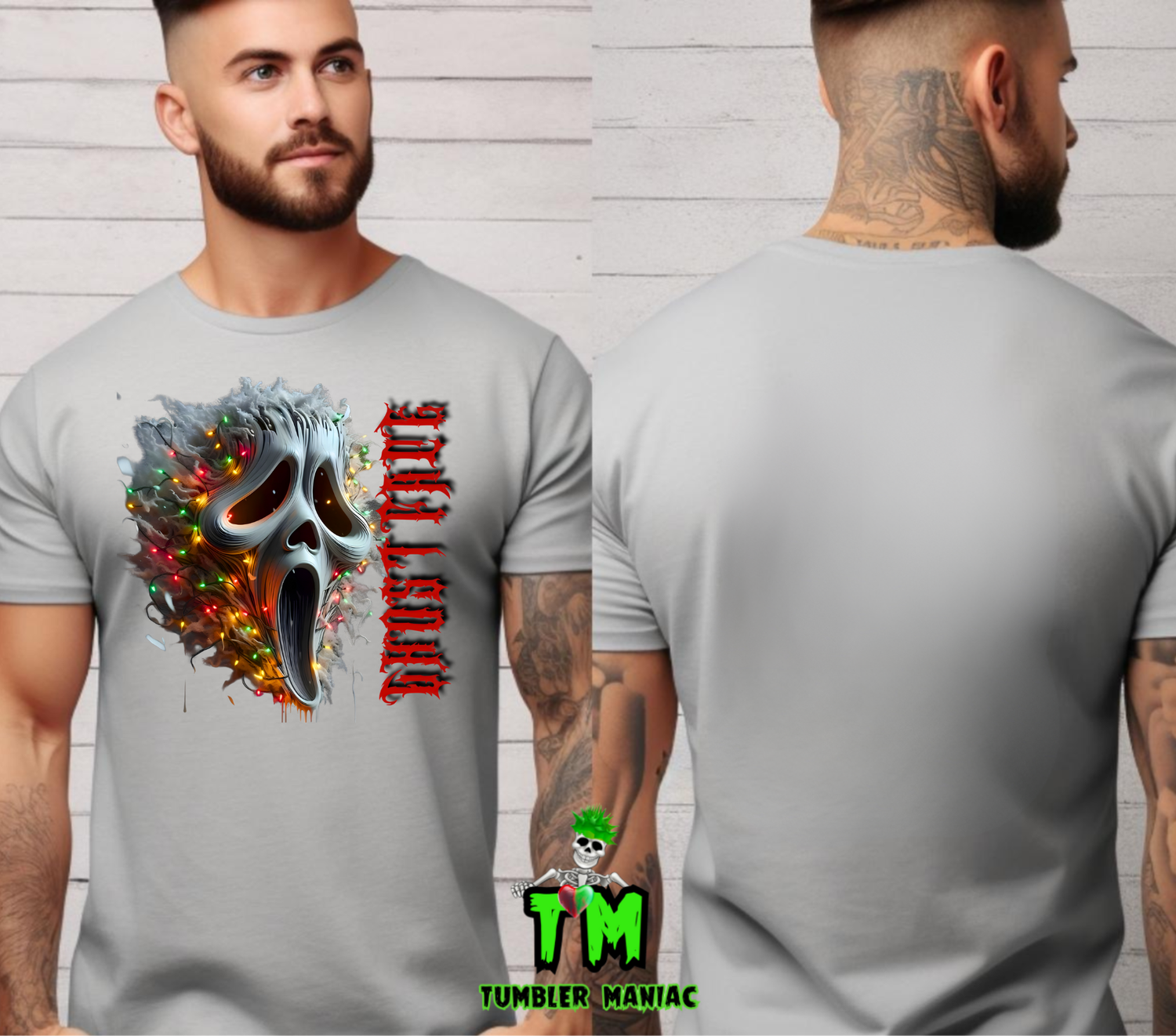 Ghostface with Lights T-Shirt Tumbler Combo