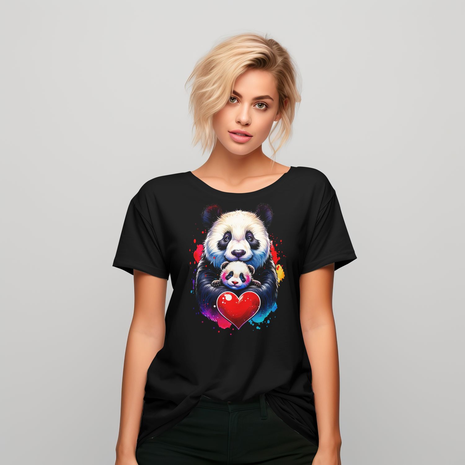 Panda with Heart