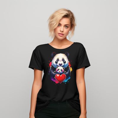 Panda with Heart