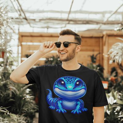Funny Blue Lizard