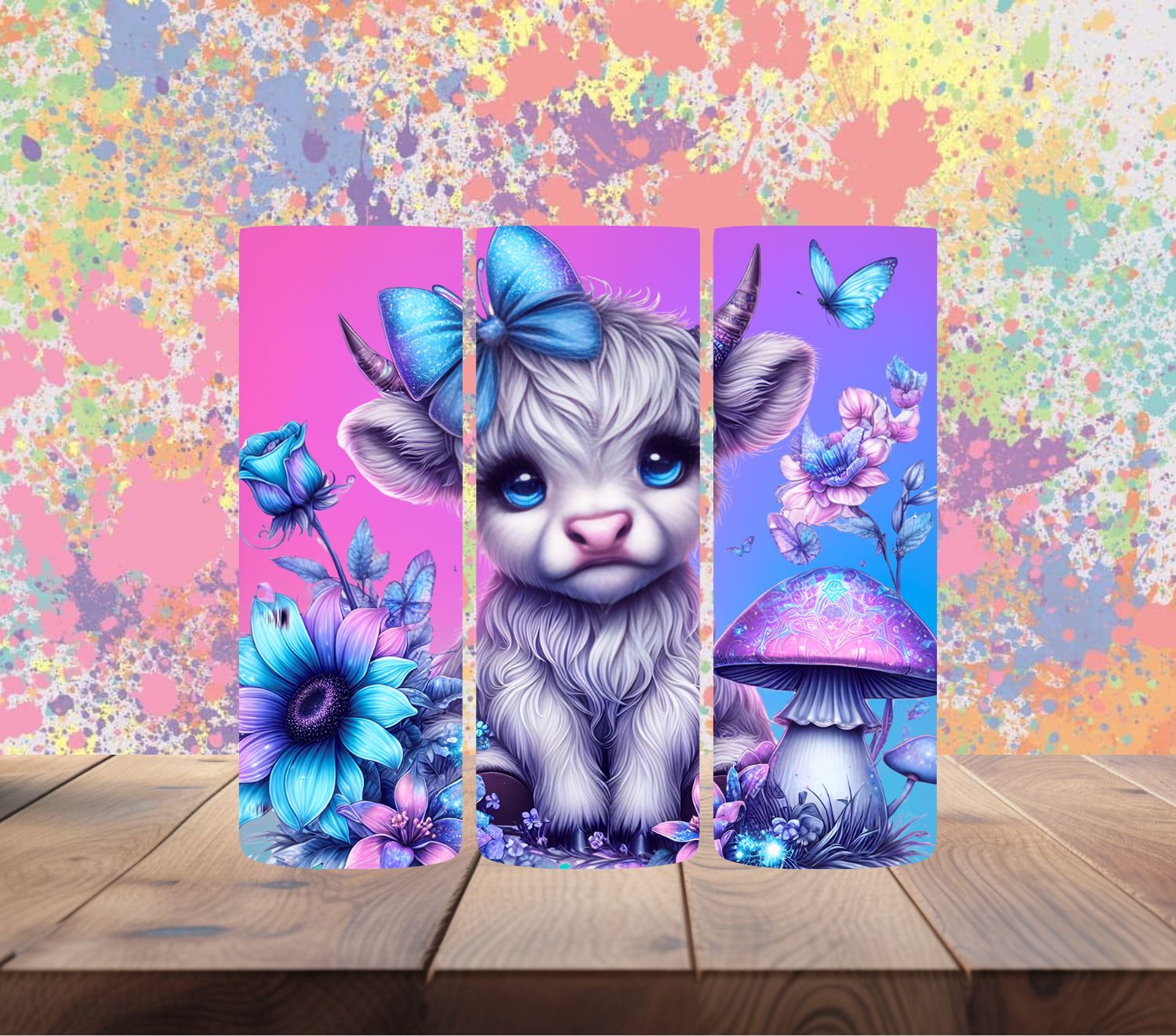 Highland Cow Purple 2