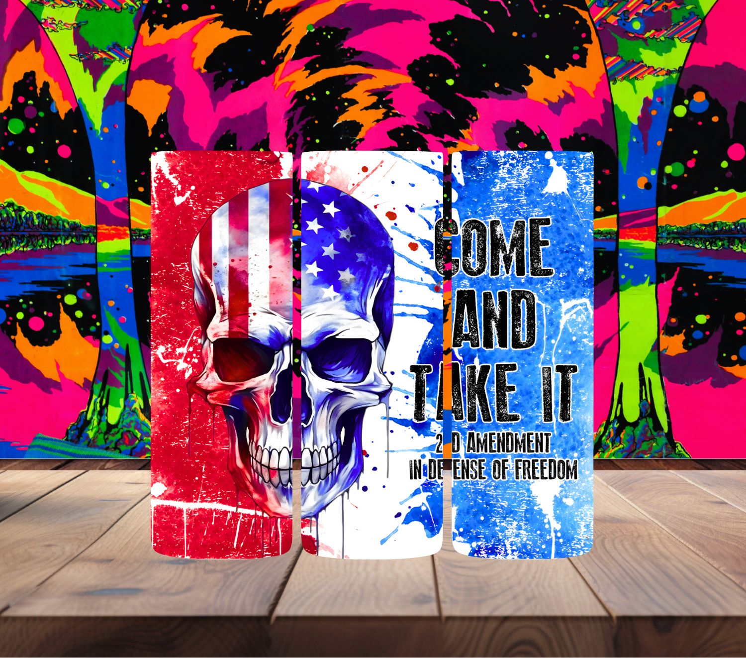 4th of July Come and get it Skull