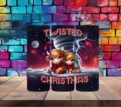 Twisted Christmas Highland Cows