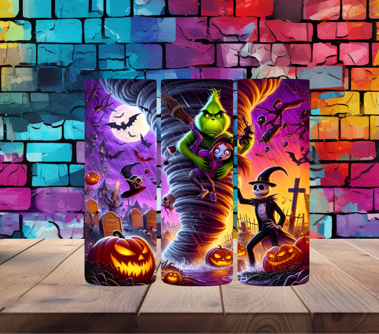 Grinch Jack and Sally all Twisted up