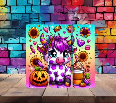 Candy Purple Highland Cow