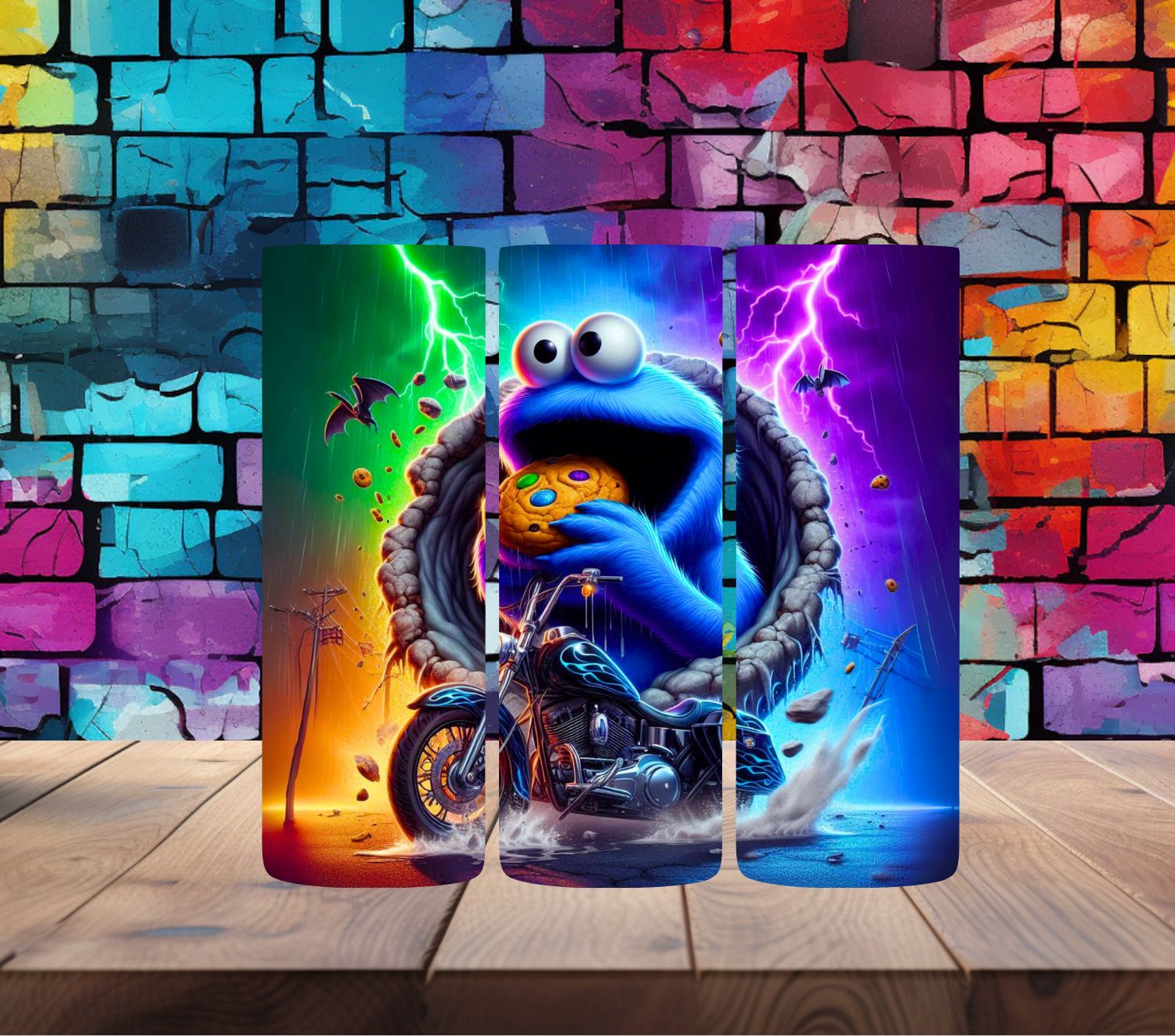 Cookie Monster Motorcycle Style