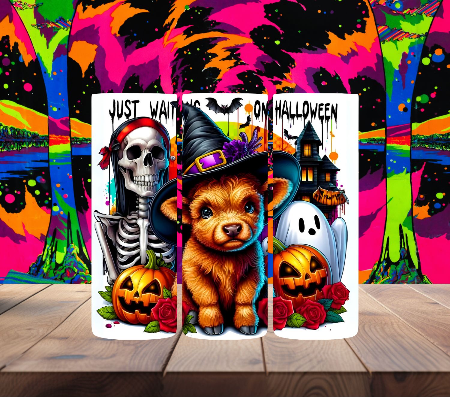 Just Waiting on Halloween Highland Cow