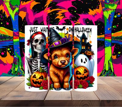 Just Waiting on Halloween Highland Cow