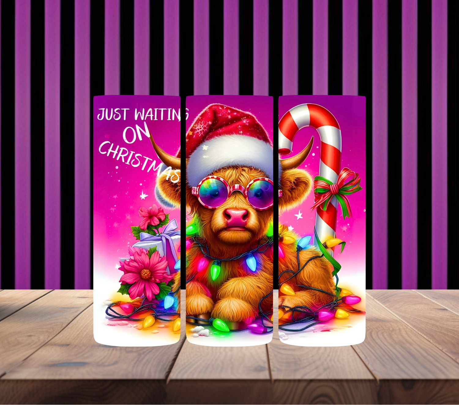 Just Waiting on Christmas Highland Cow 1
