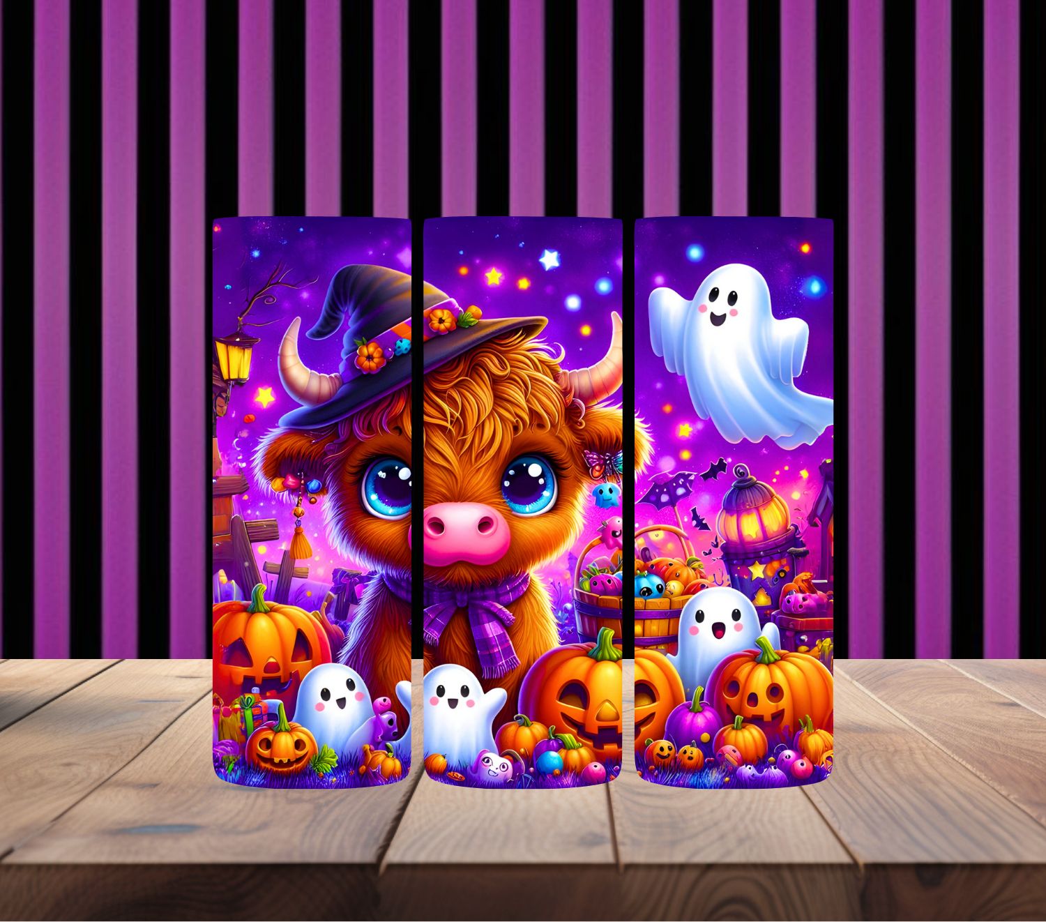 Friendly Halloween Highland Cow