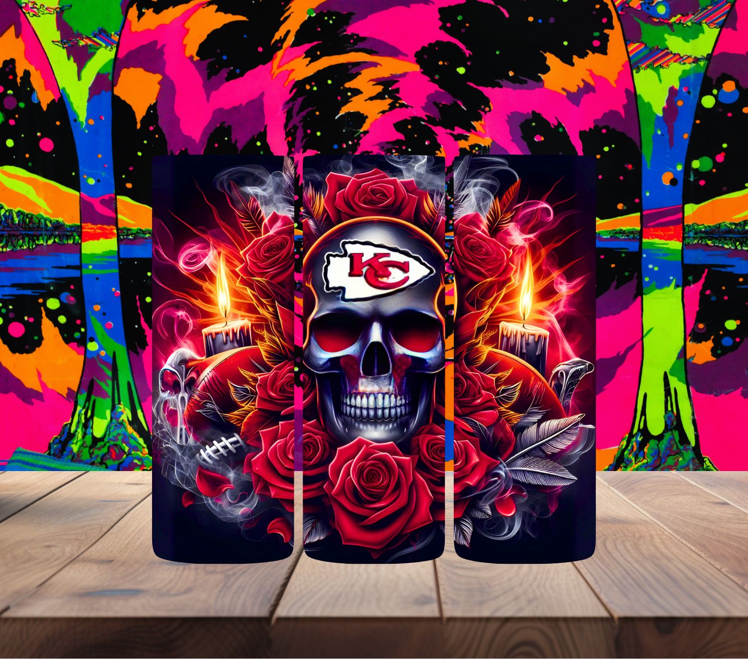 Chiefs Skull and Roses