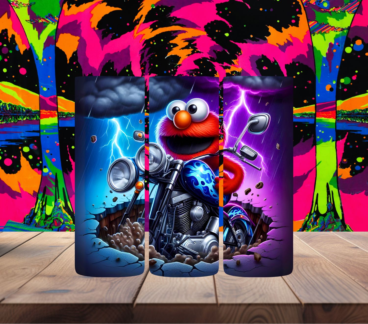 Elmo Crashing through the Storm