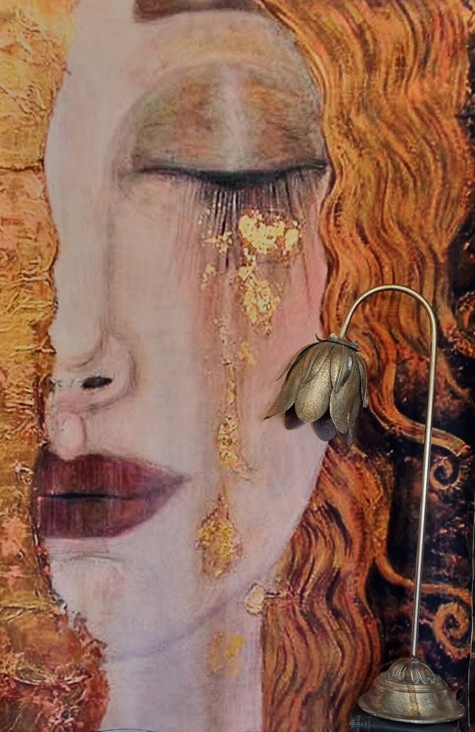Golden Tear Velvet Small Panel
