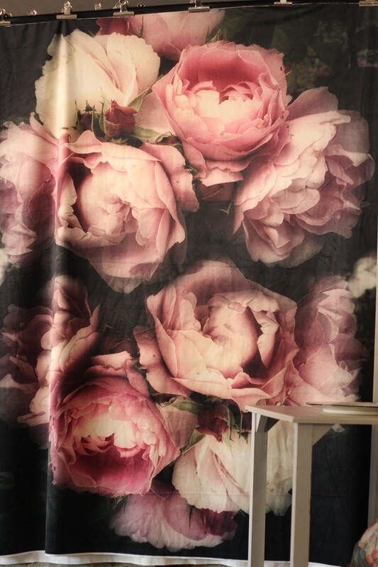 Peonies Large Velvet Panel