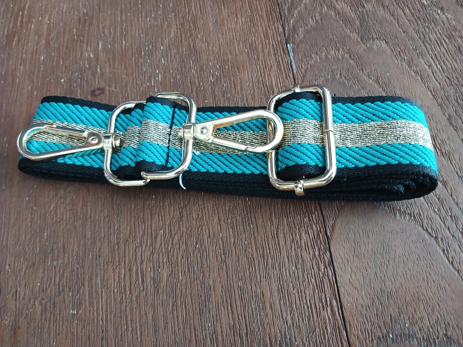 Turquoise & Gold Strap