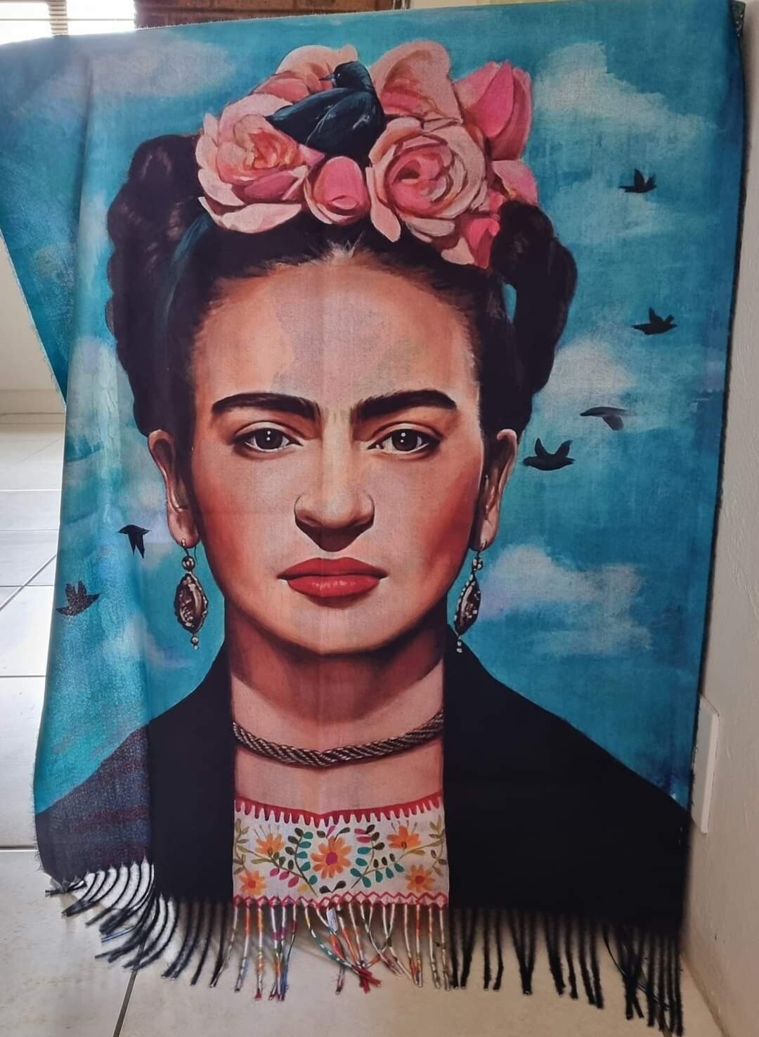 Frida in Blue Sky - Pashmina