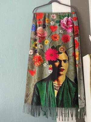Frida in Flower World- Pashmina