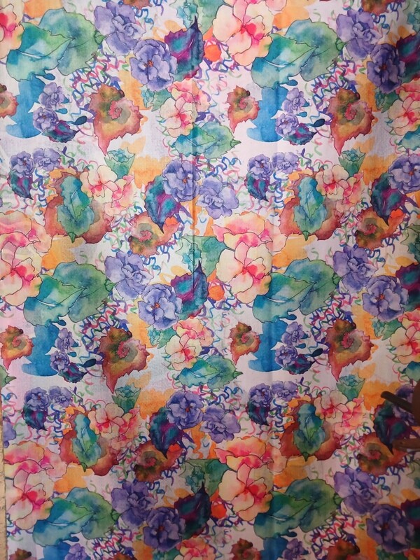 Tropical Frida with Parrot - Pashmina