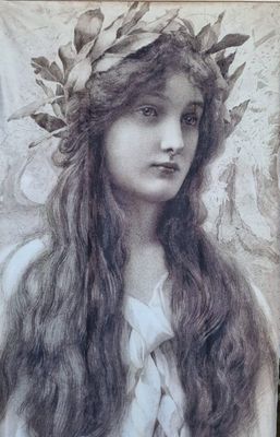 Laurel Lady - Large Velvet Panel