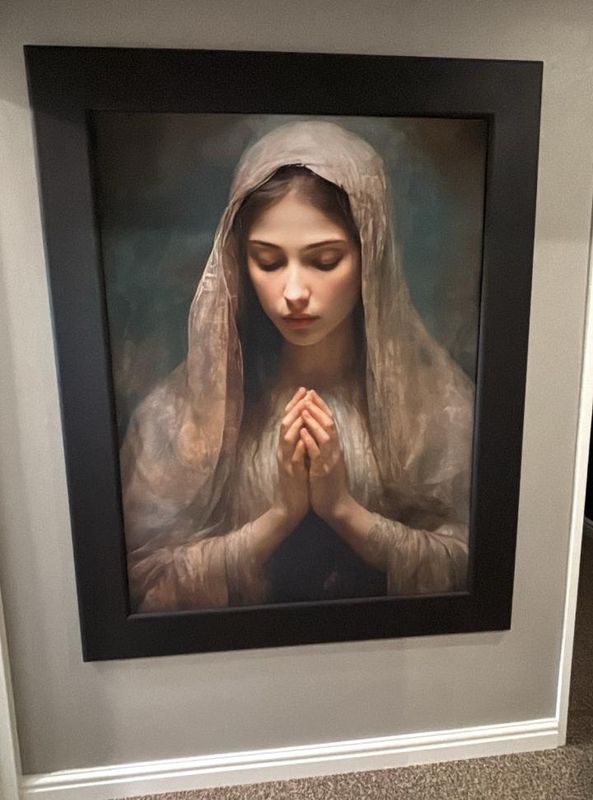 Mother Mary Small Velvet Panel