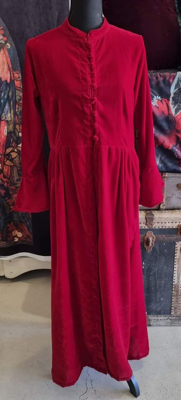 Red - Victorian Velvet Coat