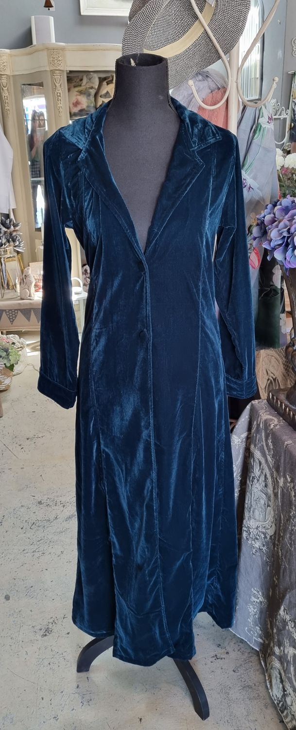 Teal - Velvet Coat