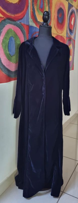 Navy - Velvet Coat