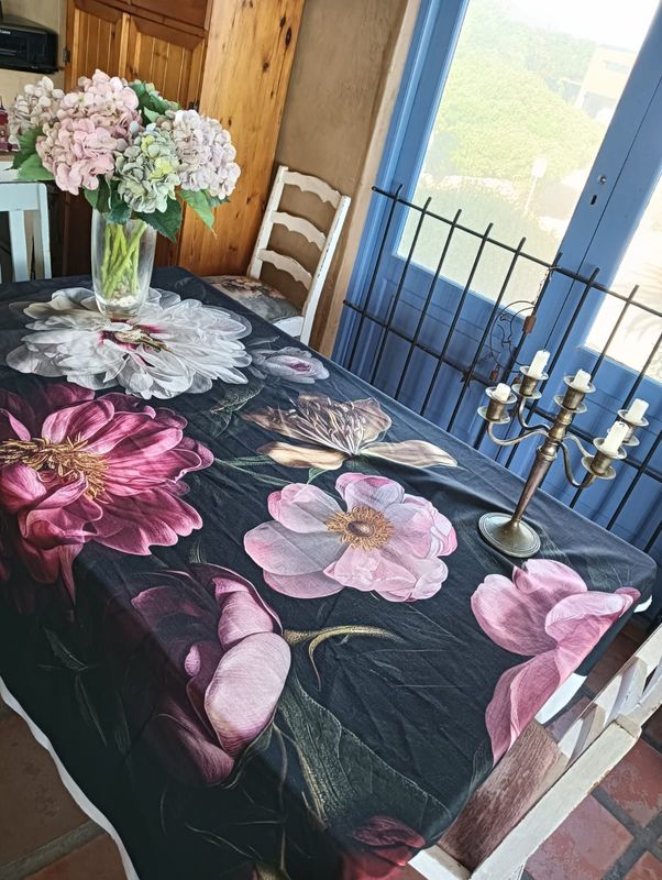 Vibrant Peonies - Large Velvet Panel