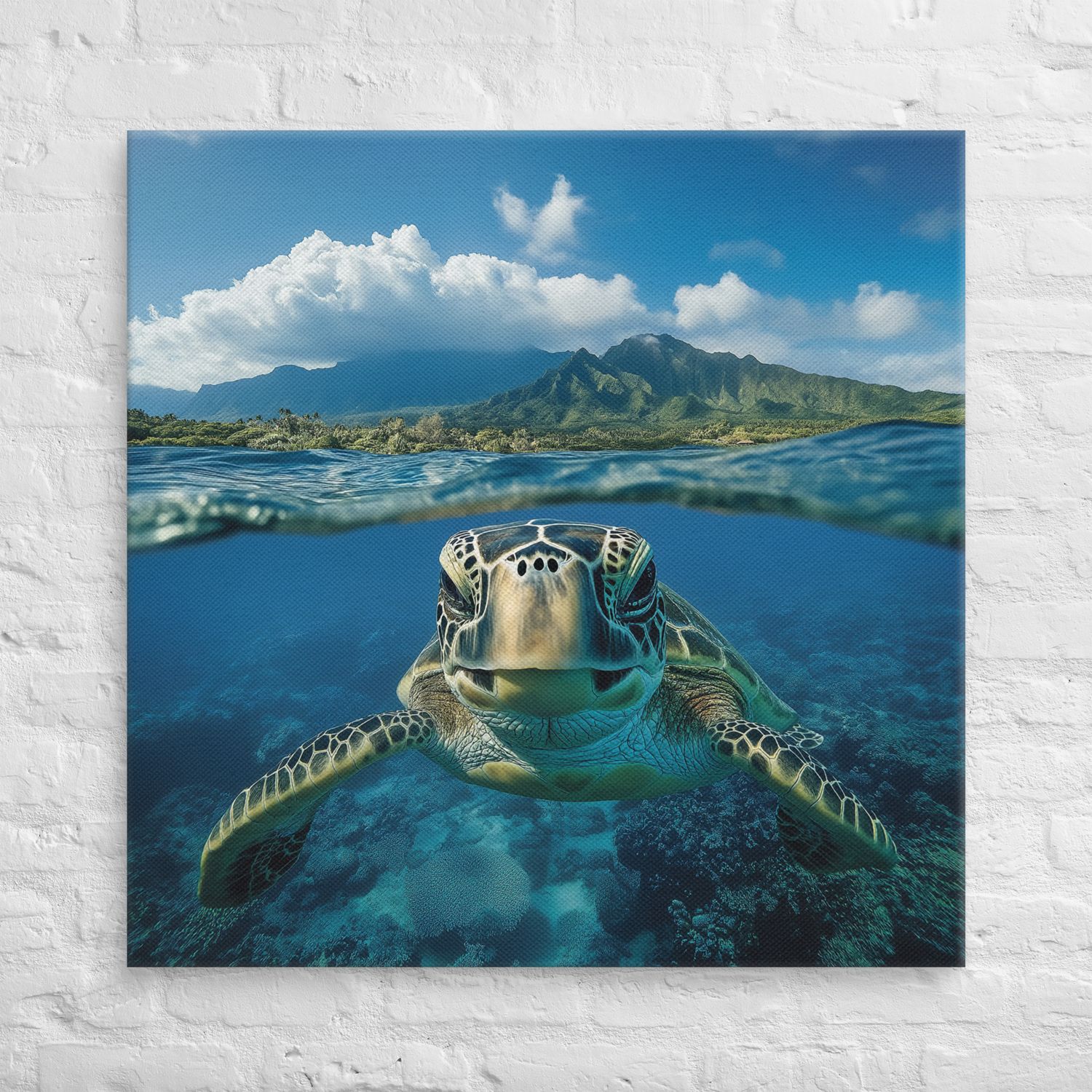 Aloha Serenity Sea Turtle Canvas