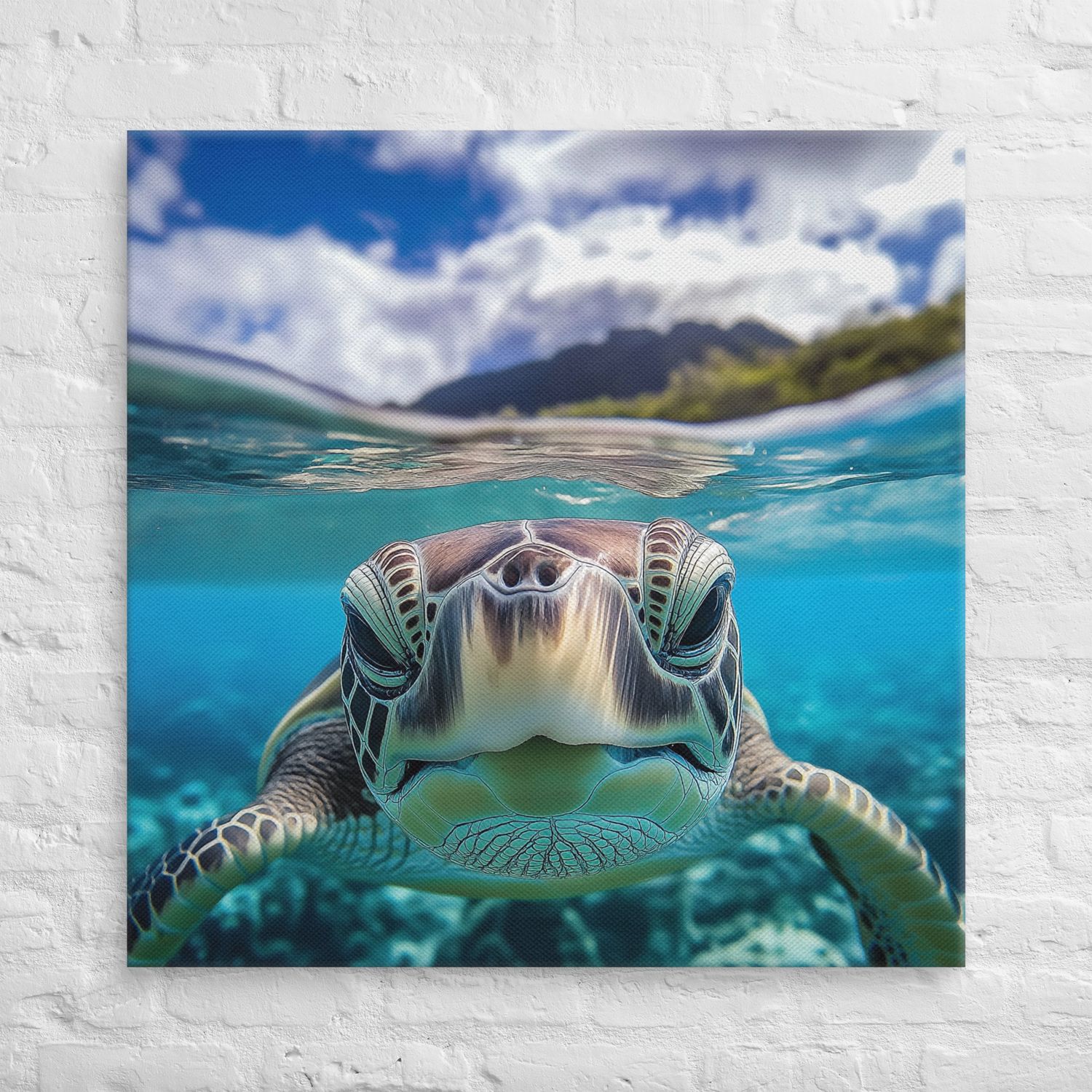 Island Encounter Sea Turtle Canvas