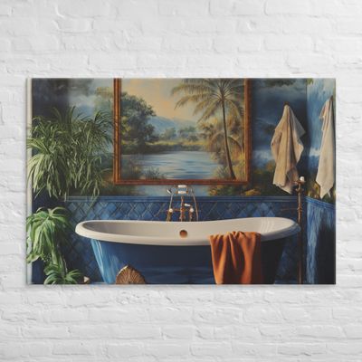 Tropical Oasis Retreat Canvas