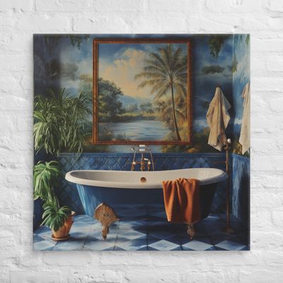 Tropical Oasis Retreat Canvas