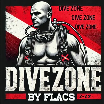 Dive Zone by Flacs Tank Top – Bold Diver Design