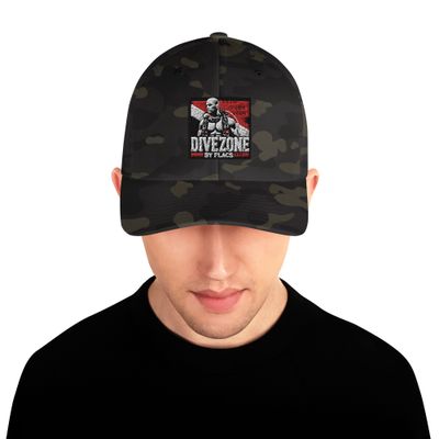 Dive Zone by Flacs Flex Fit Structured Twill Cap