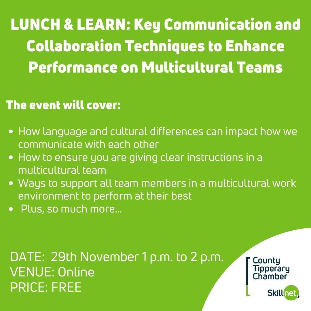 FREE LUNCH & LEARN: Key Communication and Collaboration Techniques to Enhance Performance on Multicultural Teams