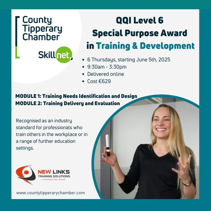 Special Purpose Award in Training &amp; Development QQI Level 6