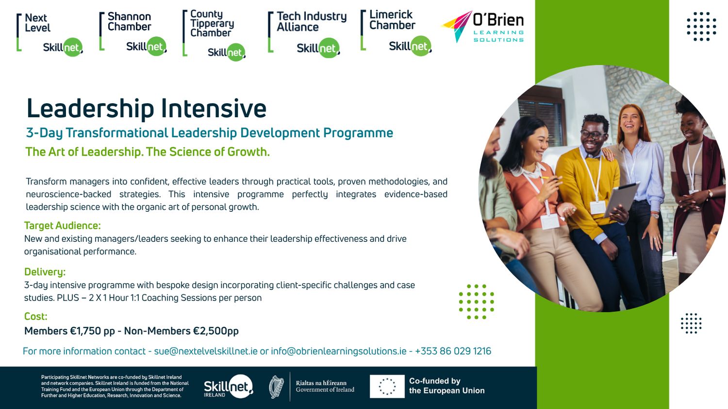Leadership Intensive - 3-Day Transformational Leadership Development Programme Leadership Intensive - 3-Day Transformational Leadership Development Programme