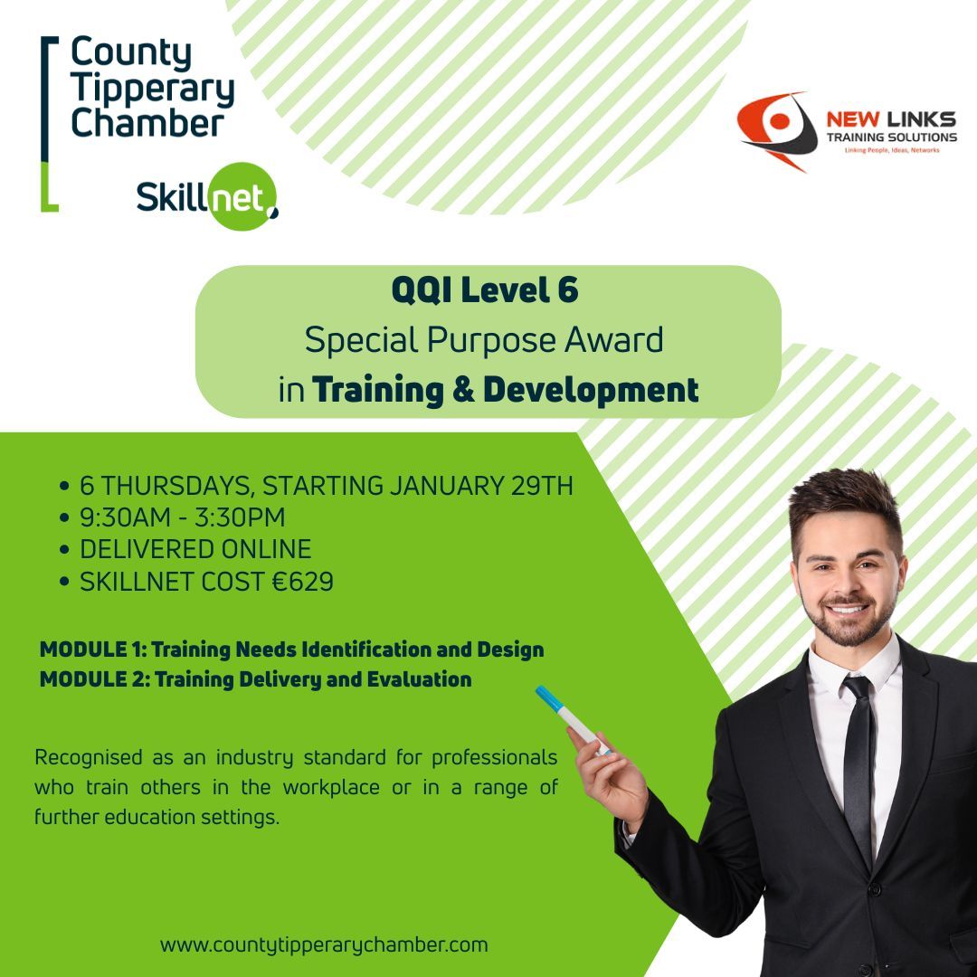 Special Purpose Award in Training &amp; Development QQI Level 6
