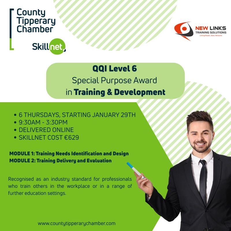 Special Purpose Award in Training &amp; Development QQI Level 6
