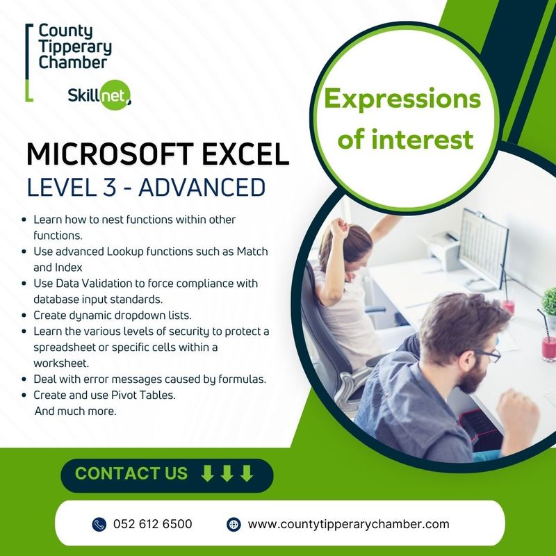 Microsoft Excel - Level 3 Advanced